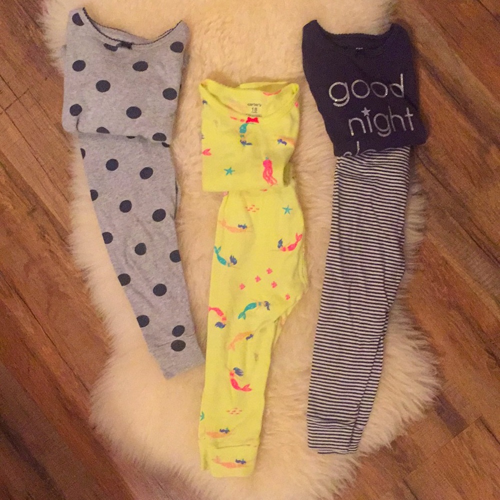 Cutest lot of girls pjs 18 mo